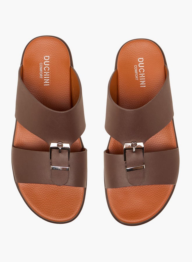 DUCHINI Men Buckle Accent Arabic Sandals Ramadan Collection - Image 1